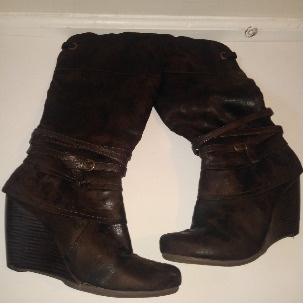 Leather- calf high boots